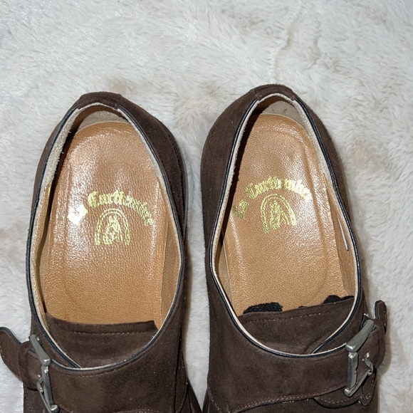 La Curtiembre Monk Strap Suede Dress Shoes - Picture 4 of 10